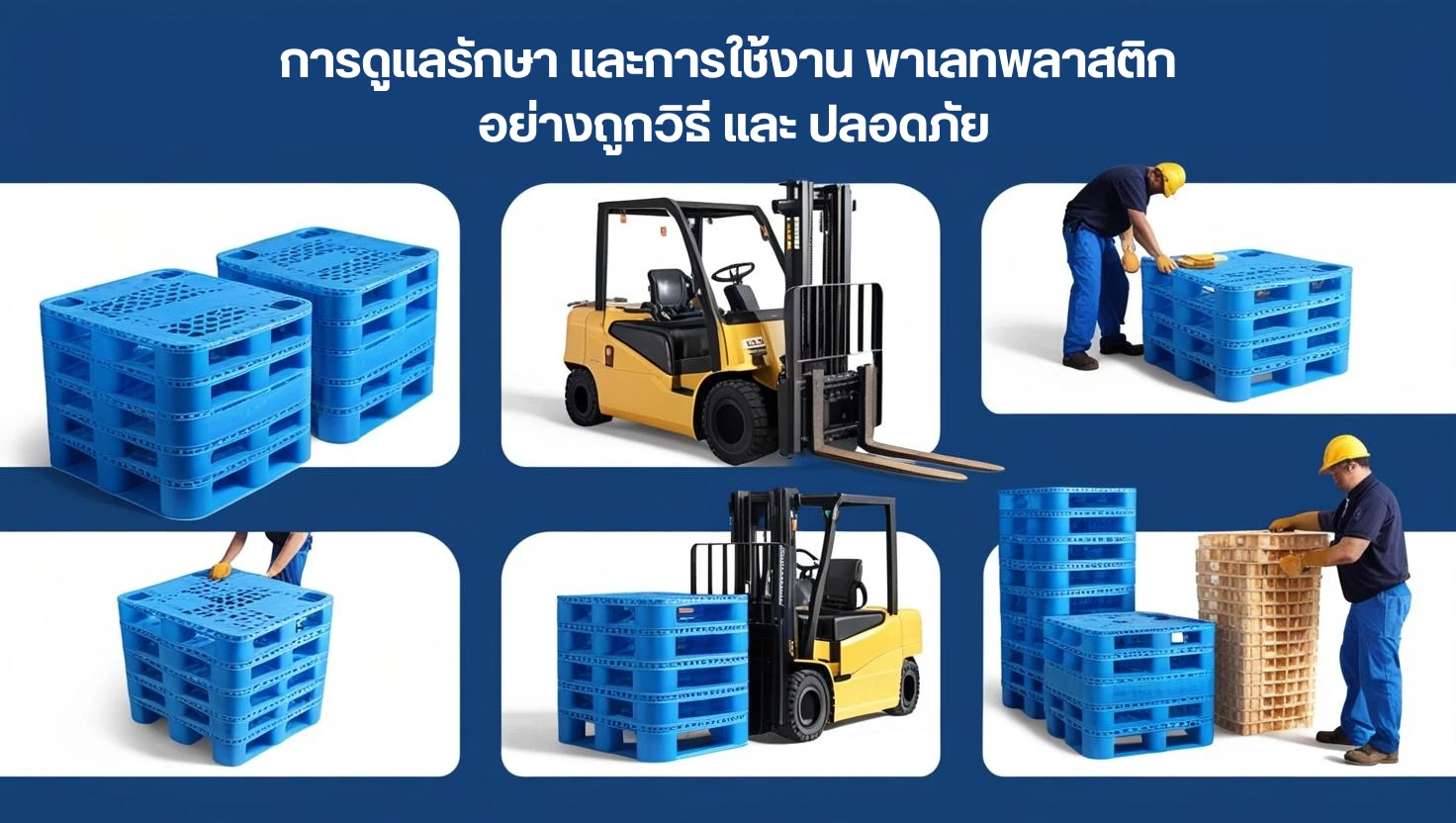 การดูแลรักษา และการใช้งาน พาเลทพลาสติก  อย่างถูกวิธี และ ปลอดภัย