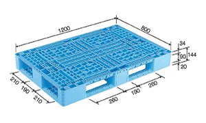 800x1,200x144 mm พาเลทพลาสติก วินโดว์ หน้าตะแกรง