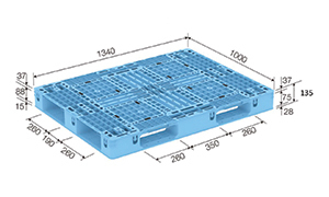 Toyota 1,000x1,340x135 mm พาเลทพลาสติก